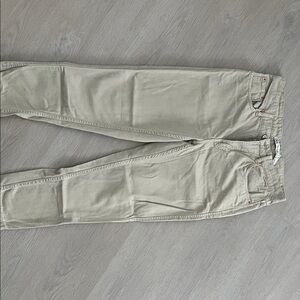 Zara Light Tan Casual Trousers